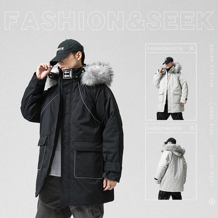 メンズファッション 中綿 パーカー ジャケット ロング着 ビッグプードルボア 欧米風 原宿 ファッション 秋服 秋 冬服 秋冬 厚手 長袖 モード系 ストリート系 Lllldannshi8 Loloヤフーショップ 通販 Yahoo ショッピング