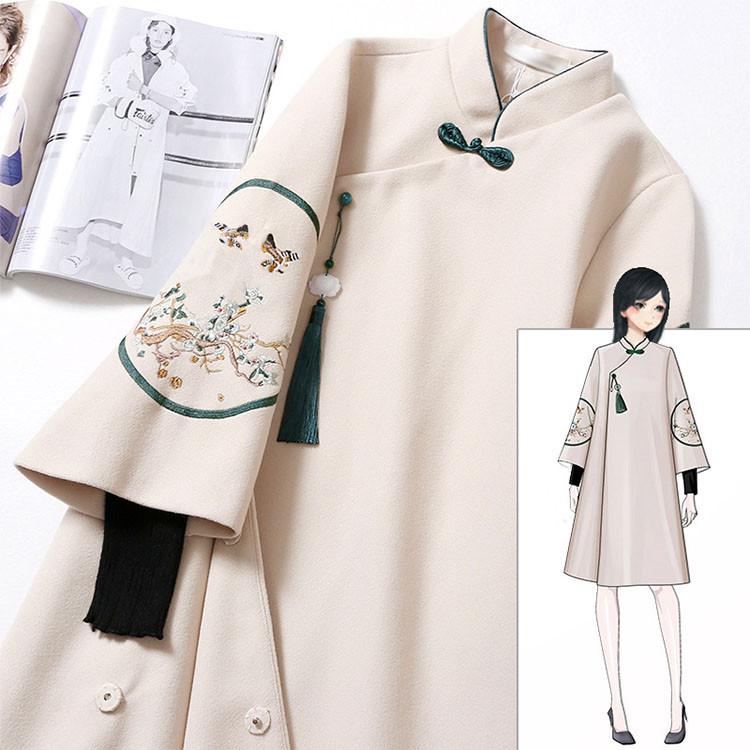 チャイナドレス コート 大人用 女の子 着物 レディース 日常着 チャイナ風 刺繍 厚手 インナー 普段着 唐服 漢服 春秋 冬 衣装 写真撮影 中華服 仙女 可愛い Lllldoresu4 Loloヤフーショップ 通販 Yahoo ショッピング