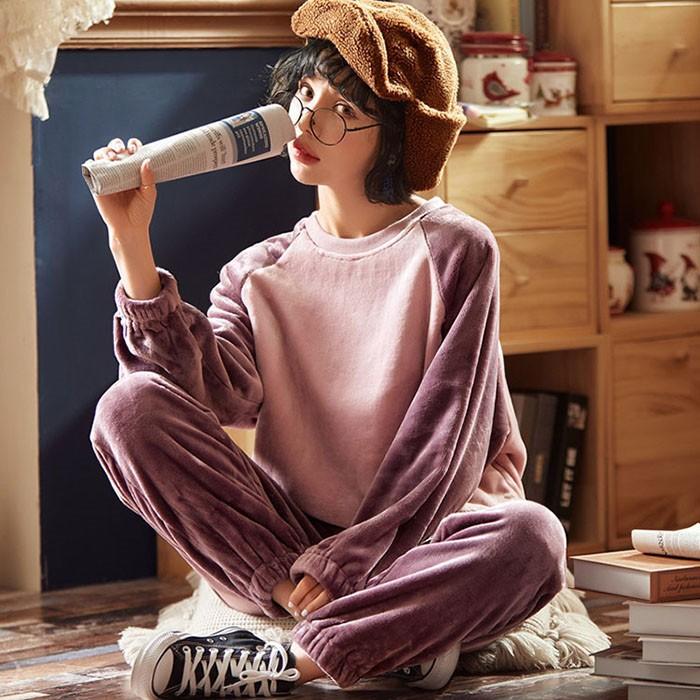 ルームウェア パジャマ レディース 部屋着 もこもこ 上下セット かわいい 暖かい ふわふわ 厚手 ゆったり 可愛い 長ズボン エメフィール 冬 長袖 Llrw 62 Loloヤフーショップ 通販 Yahoo ショッピング