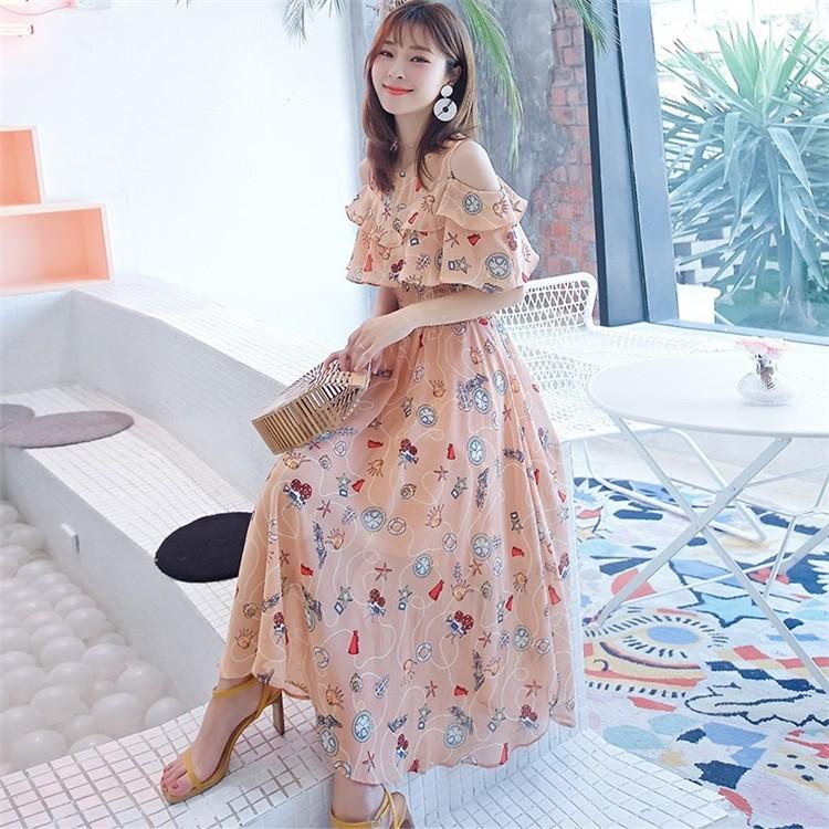 ワンピース レディース 花柄 オレンジ 白ワンピース 夏ワンピース 膝丈 通勤 韓国風 通学 着痩せ オシャレ デート 姫系ワンピ Nxuv 6 Loloヤフーショップ 通販 Yahoo ショッピング