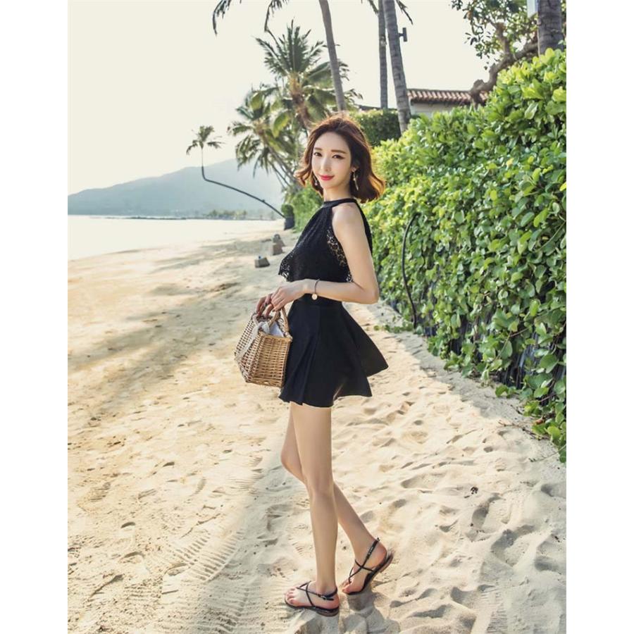 水着 レディース ビキニ ワンピース 体型カバー ビキニ オールインワン Aライン太もも お尻カバー 女の子 大きいサイズ ワンピ ホルターネック ハイネック Tryy 01 Loloヤフーショップ 通販 Yahoo ショッピング