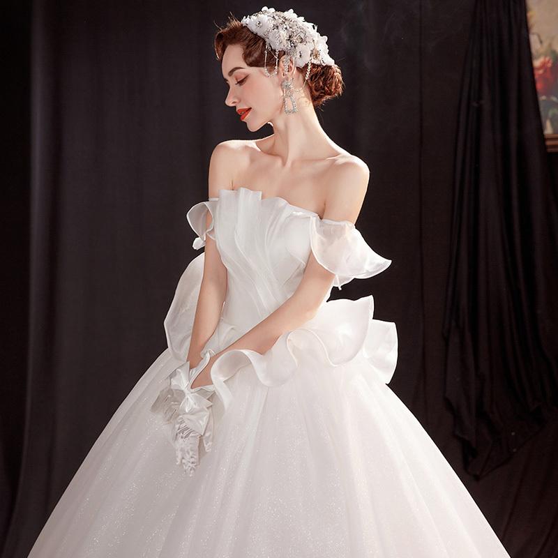 ウェディングドレス 結婚式ドレス パーティー パーティードレス Aライン 二次会ドレス ウェディングドレス 白 二次会 花嫁 披露宴 結婚式 姫系 運賃無料 Ttwdhs 05 Loloヤフーショップ 通販 Yahoo ショッピング