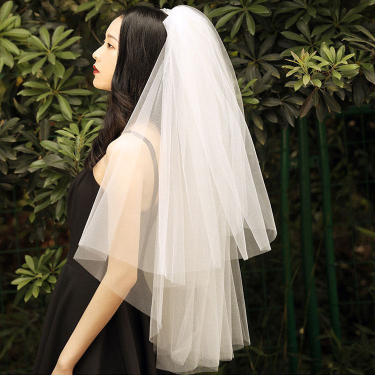 ウエディング ベール ヴェール ブライダル ウェディングベール 結婚式 人気 格安 披露宴 ウエディング用品 2次会 挙式 花嫁 ミドルサイズ 35 Off