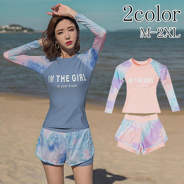 フィットネス 水着 レディース ラッシュガード タンキニ セパレート体型カバー 長袖 Uv スイミング パンツ 2点セット 可愛い スポーツタイプ 女性 オトナ女子 Wm Yy38 Loloヤフーショップ 通販 Yahoo ショッピング