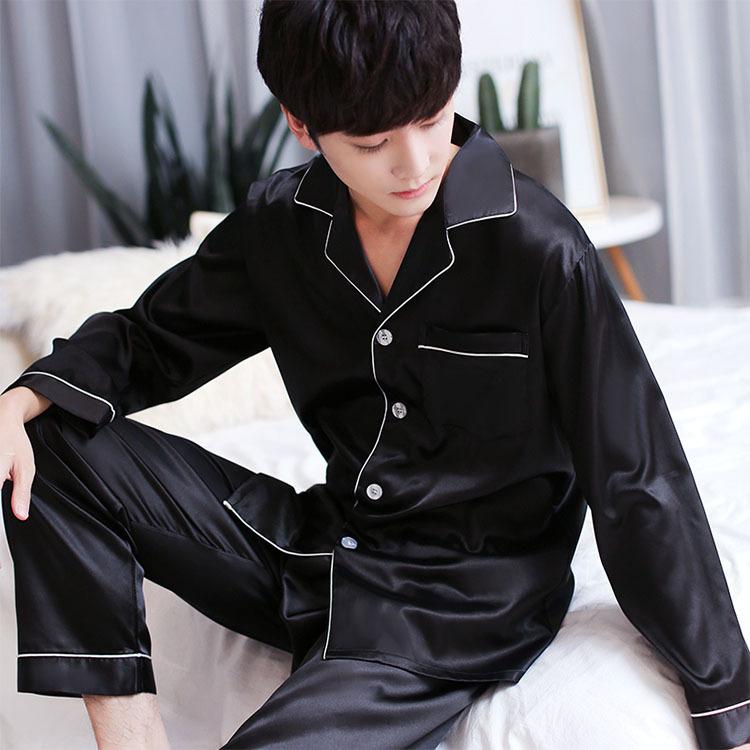 37 割引 一つ目の項目を先に選択してください グレー ネイビー レッド新しいエルメス パジャマ天然シルク100 メンズシルクパジャマセットアップ長袖前開きトップスロングパ その他メンズファッション メンズファッション 一つ目の項目を先に選択してください