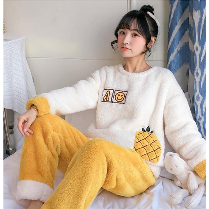 パジャマ 上下セット レディース ルームウェア 裏起毛 寝巻き 長袖 長ズボン 部屋着 暖かい もこもこ ふわふわ パジャマ 厚手 冬 部屋着 あったか Ww Sy12a Loloヤフーショップ 通販 Yahoo ショッピング