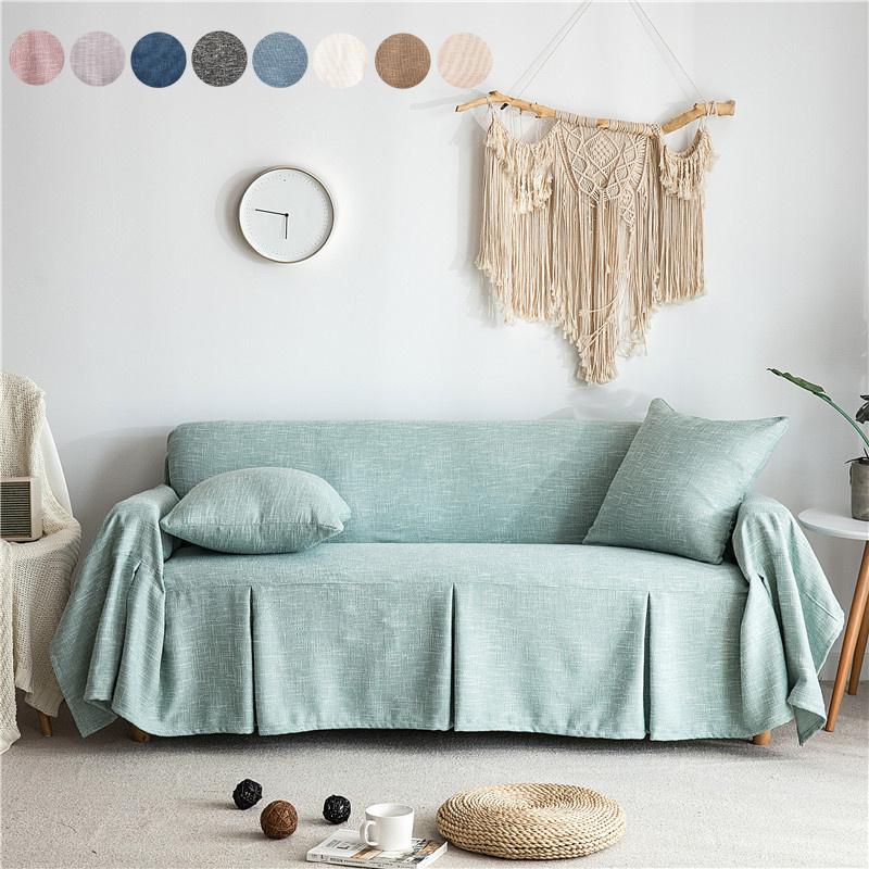 ソファカバー 3人掛け ソファカバー 無地 替えカバー マルチカバー リネン混紡 マルチクロス テーブルクロス インテリア 保護カバー おしゃれ 滑り止め Xush 28 Loloヤフーショップ 通販 Yahoo ショッピング