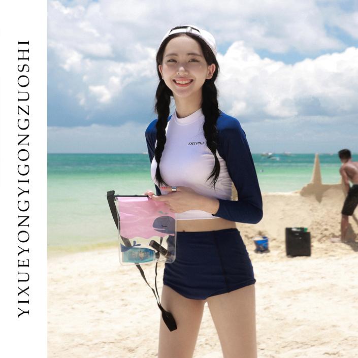 水着 レディース タンキニ セパレート みずぎ フィットネス水着 ジム 上下セット 2点セット 長袖 スポーツウェア おしゃれ 体型カバー 高品質 Yxuz 2 Loloヤフーショップ 通販 Yahoo ショッピング