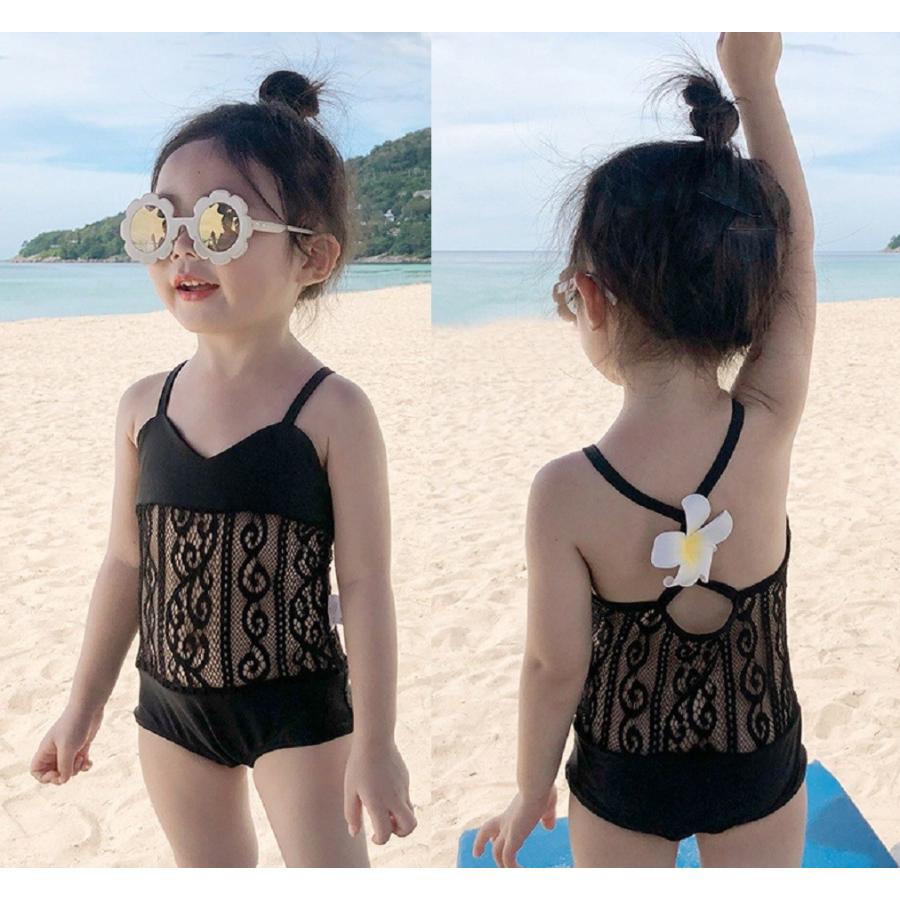 子供 水着 ワンピース 可愛い 女の子スイムウェア ベビーみずぎ 日焼け止め 女児 スイミング ウェア キッズ ス