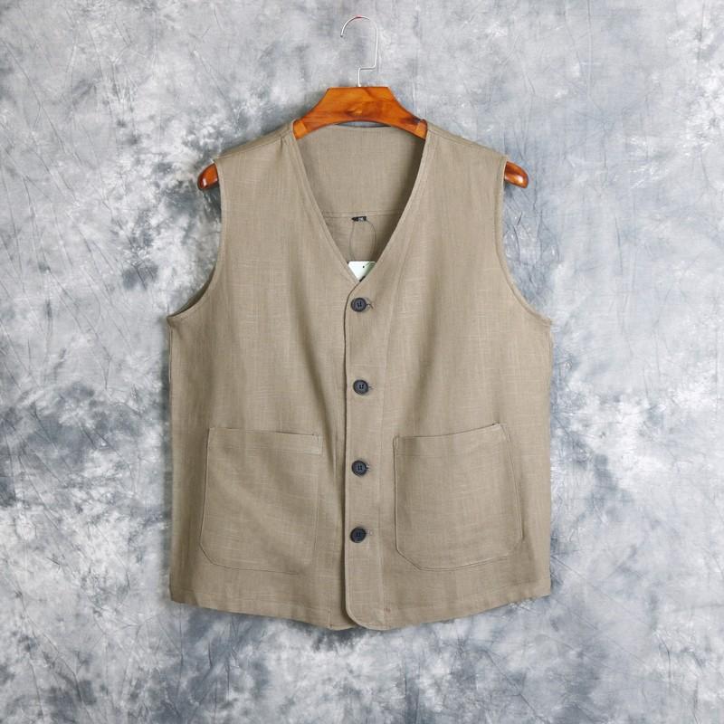 メンズ ベスト ジレベスト ノースリーブジャケット 無地 薄手 サマージャケット 綿麻 リネン ジレベスト カジュアル 紳士用 通勤 代30代40代 春秋新作 1790 2956 ロンドベルshop 通販 Yahoo ショッピング