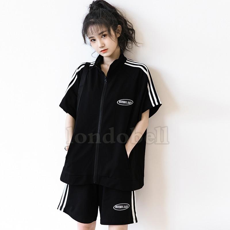 ジャージ上下セット レディース 半袖 ジップパーカ ショートパンツ ショートパンツ セットアップ 韓国 スポーツ ルームウェア 部屋着 運動 カジュアル Ls 3676 ロンドベルshop 通販 Yahoo ショッピング