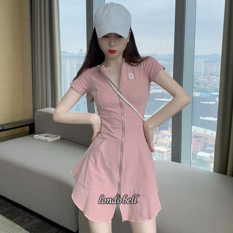 チャック付き Tシャツワンピース レディース 上品 タイトワンピ ボディコン Aライン ミニ丈 ショート丈 無地 セクシー 韓国風 オシャレ 大人 学生 代30代 Ls 4814 ロンドベルshop 通販 Yahoo ショッピング