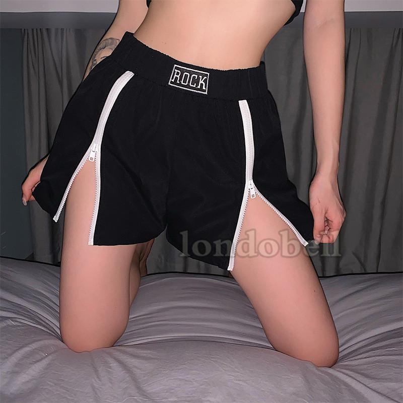 チャック付き ショートパンツ レディース ホットパンツ ショーパン 短パンツ 無地 ウエストゴム スウェットパンツ ヨガパンツ スポーツ ボトムス 春夏 注文割引