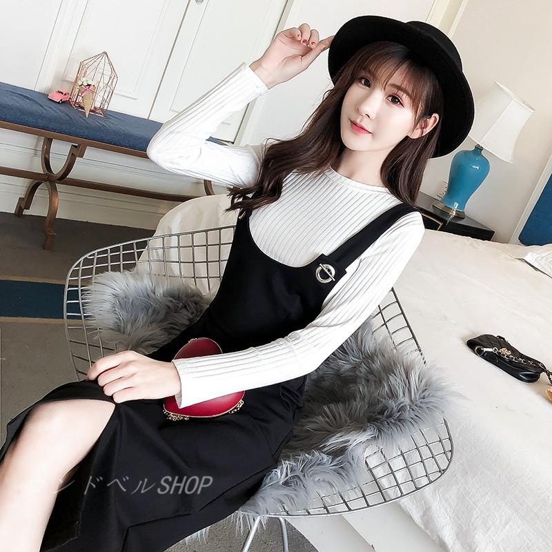 サロペット オーバーオール レディース スカート ロング丈スカート 無地 厚手 スリット入り タイトスカート ファション 女性 オシャレ 韓国風 30代40代 Lsn 1322 ロンドベルshop 通販 Yahoo ショッピング