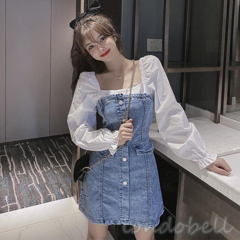 オフショルダー デニムワンピース 長袖 レディース ベルスリーブ ミニワンピース タイト Aライン 無地 シンプル 女性用 代 30代 パーティードレス お出かけ Lsn 4456 ロンドベルshop 通販 Yahoo ショッピング