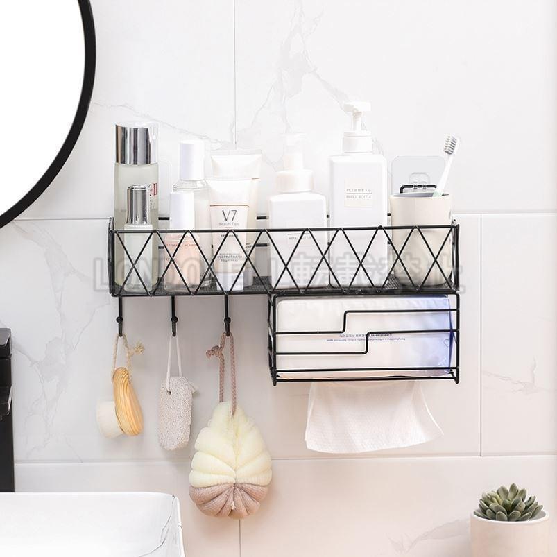 トイレットペーパー収納 バスルーム収納 バスルームラック お風呂収納 ラッピング 小物 バスラック 棚 浴室 台所 トイレット おしゃれ 多機能 ロール紙収納 壁面