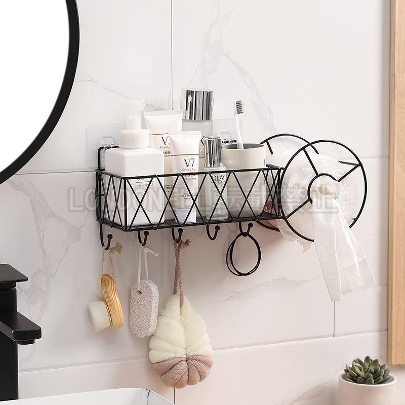 トイレットペーパー収納 バスルーム収納 バスルームラック お風呂収納 ラッピング 小物 バスラック 棚 浴室 台所 トイレット おしゃれ 多機能 ロール紙収納 壁面