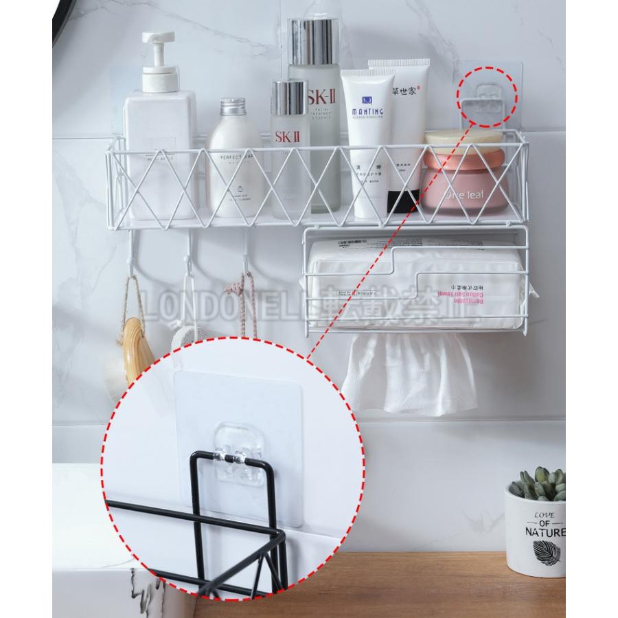 トイレットペーパー収納 バスルーム収納 バスルームラック お風呂収納 ラッピング 小物 バスラック 棚 浴室 台所 トイレット おしゃれ 多機能 ロール紙収納 壁面