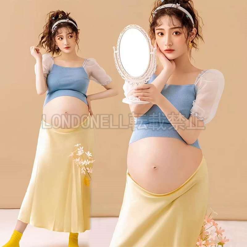 マタニティドレス 妊婦 マタニティフォト 上下2点セット ベルスリーブトップス ロングスカート かわいい ウェディング 妊婦服 妊婦写真 写真撮影  記念 セクシー :lsn-6703:ロンドベルSHOP - 通販 - Yahoo!ショッピング