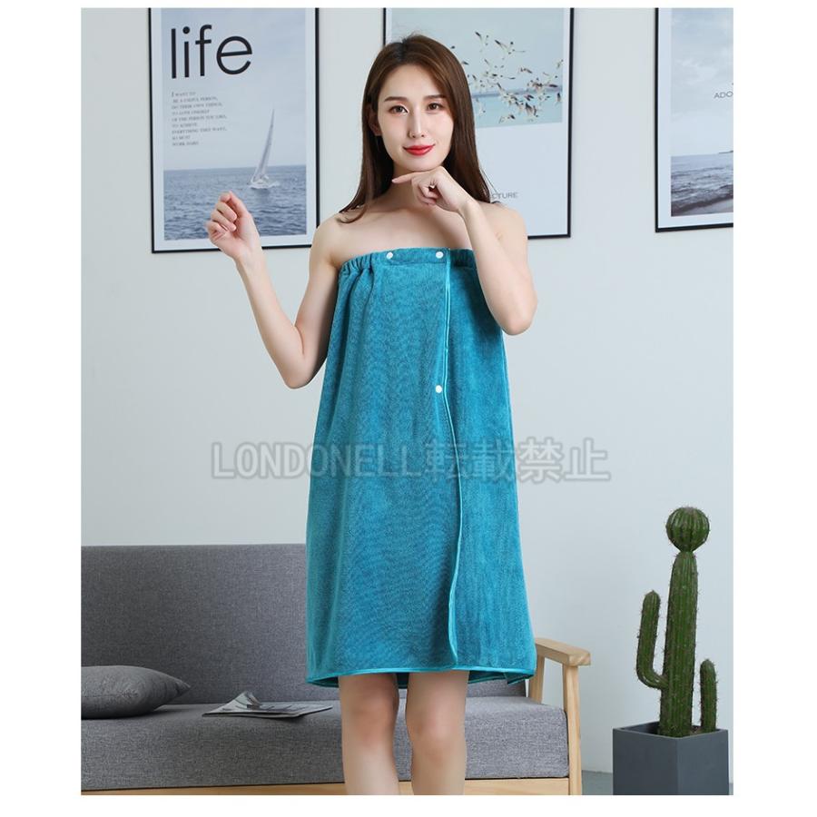 送料無料 バスローブ レディース タオル地 乾きやすい タオルドレス バスタオル