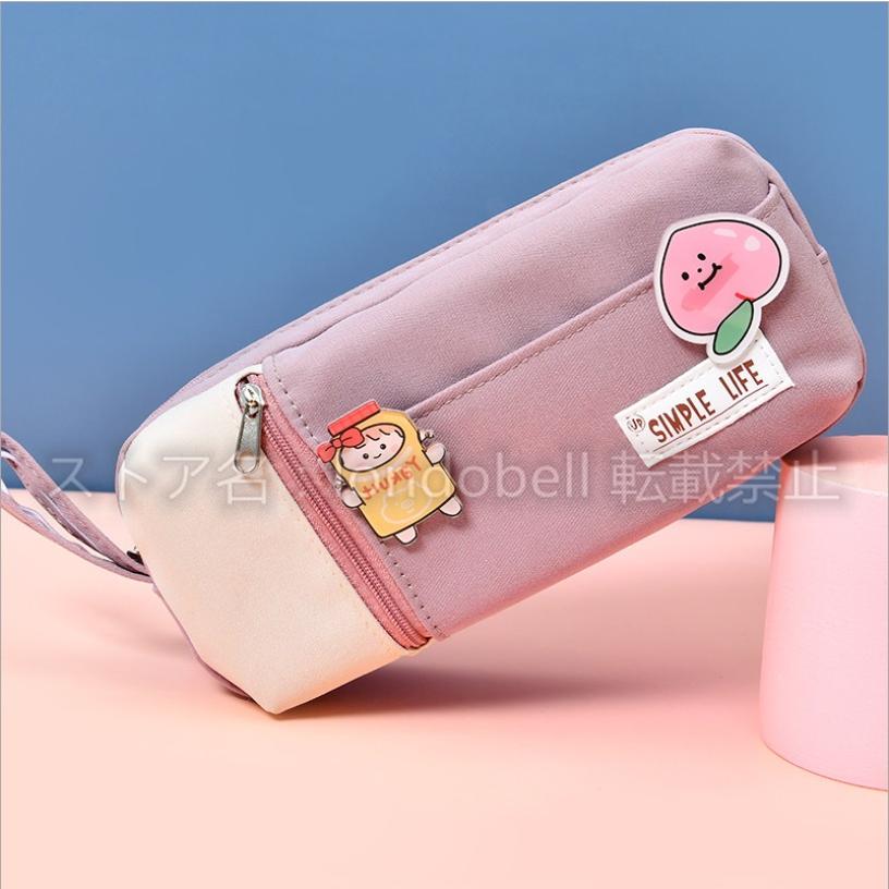 帆布 キャンバス 3色 おしゃれ ギフト シンプル ペンケース 中学生 入学祝い 化粧ポーチ 収納ポーチ 大学生 大容量 小学生 小物入れ 持ち手付き 男女兼用 セール特価 ペンケース