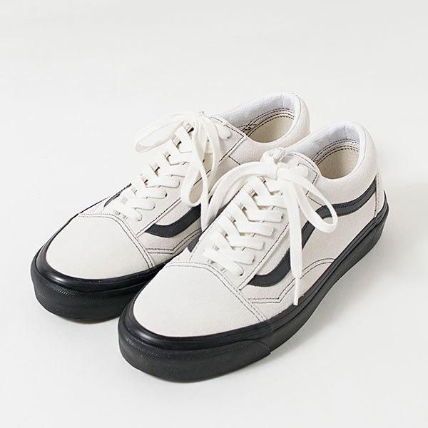 バンズ　VANS 36 DX WHITE-BLACK VN0A54F39XO VANS（ヴァンズ） OLD SKOOL 36 DX レザー ローカットスニーカー 本革