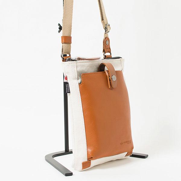 DOUBLES 帆布 本革ショルダーバッグ イタリアンレザー LEATHER DOUBLES 帆布 本革ショルダーバッグ イタリアンレザー LEATHER