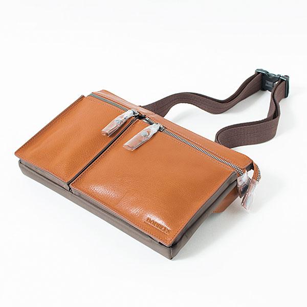 DOUBLES（ダブルス） 本革ウエストバッグ LEATHER WAIST ボディバッグ