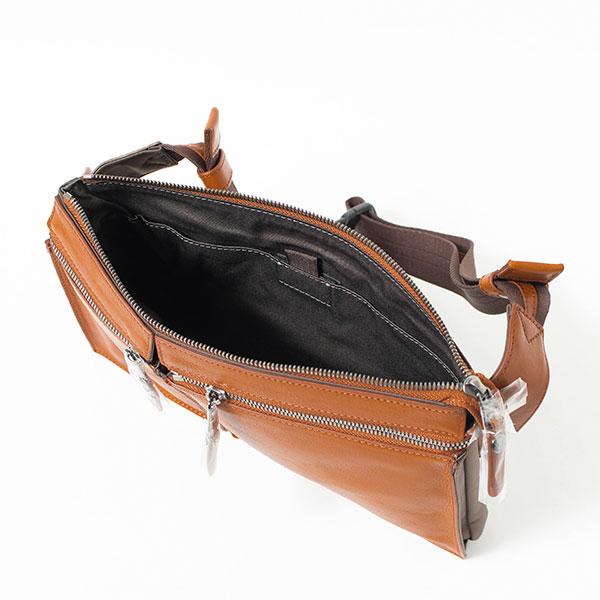 DOUBLES（ダブルス） 本革ウエストバッグ LEATHER WAIST ボディバッグ