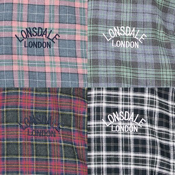 ネルチェックシャツ FLANNEL CHECK SHIRT ロンズデール LONSDALE｜london-game｜06