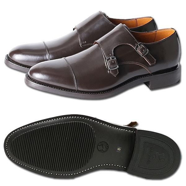 ダブルモンクストラップ 革靴 DOUBLE MONK STRAP LEATHER SHOE