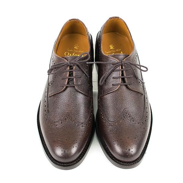 ウィングチップ 革靴 フルブローグ FULL BROGUE LEATHER SHOE グッドイヤーウェルト製法 D.BROWN :LSM
