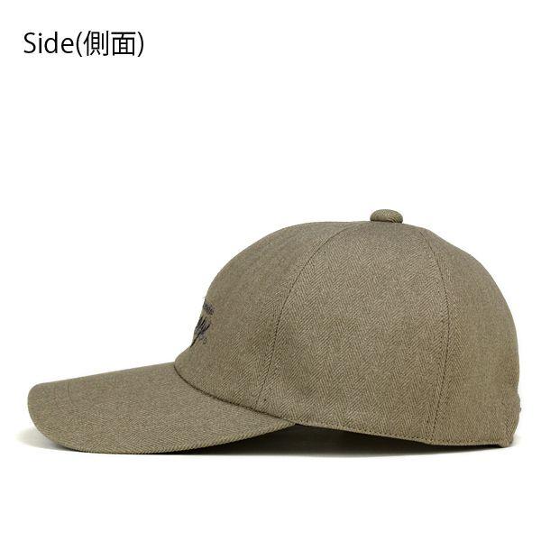 紳士 帽子 ヘリンボン キャップ 日本製　野球帽 刺繍 秋冬｜london｜03