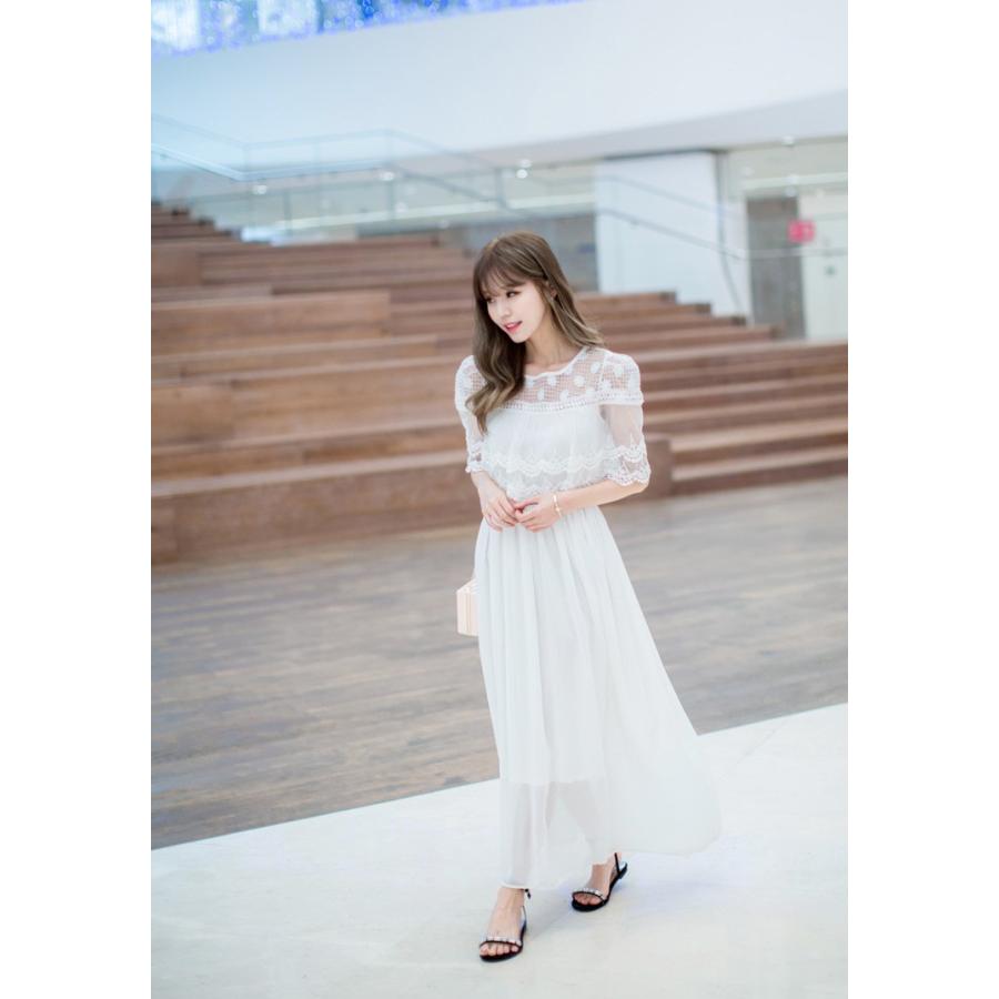 ワンピース ロング丈 マキシ丈 半袖 高級感 オフショル お嬢様風 シフォン パーティー 大人上品 Aライン ロングワンピース レース ドレスワンピース 透け感 x London Bridge 通販 Yahoo ショッピング