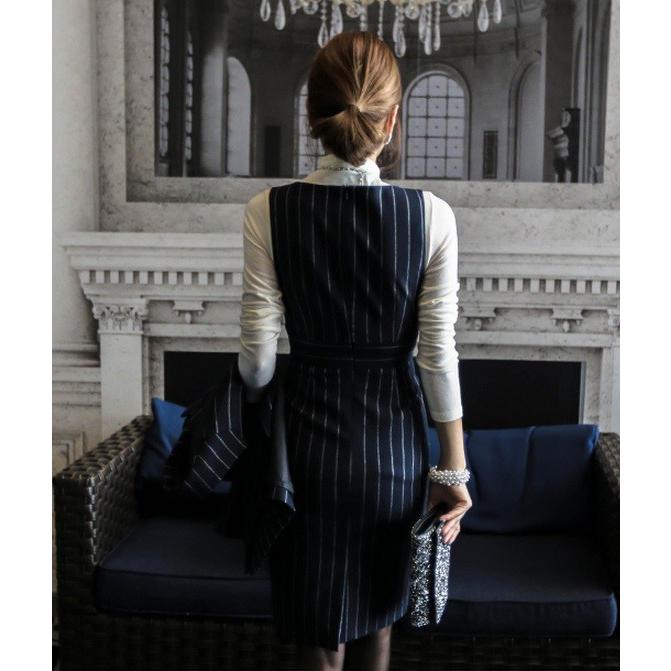 【超美品】スーツカンパニー スカートスーツ 40 濃紺 OL ビジネス 新入社員 THE SUIT COMPANY - 【超美品】ザスーツカンパニー* スカートスーツ 42