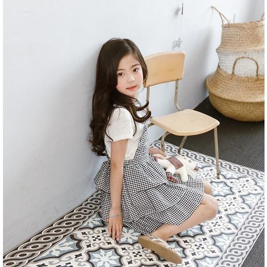 キッズ 子ども服 女の子 ワンピース サスペンダースカート 袖なし チュール 卒園式 入園式 入学式 フォーマル 韓国子供服 可愛い 女の子らしい チェック柄 x London Bridge 通販 Yahoo ショッピング