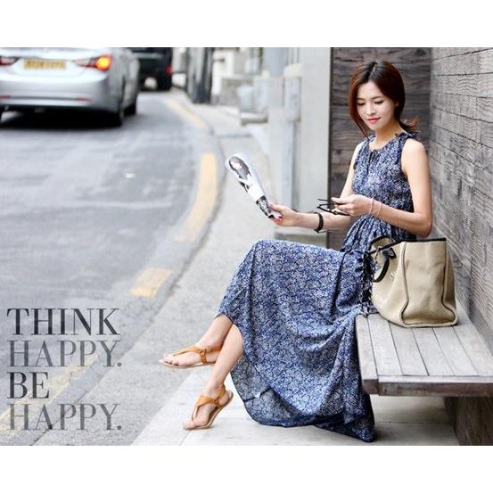 ワンピース ロング マキシ丈 ノースリーブ 夏 ボヘミアン 小花柄 マキシワンピース 花柄 シンプル 大きいサイズ Aライン フレア カジュアル 旅行 ハイウエスト x London Bridge 通販 Yahoo ショッピング