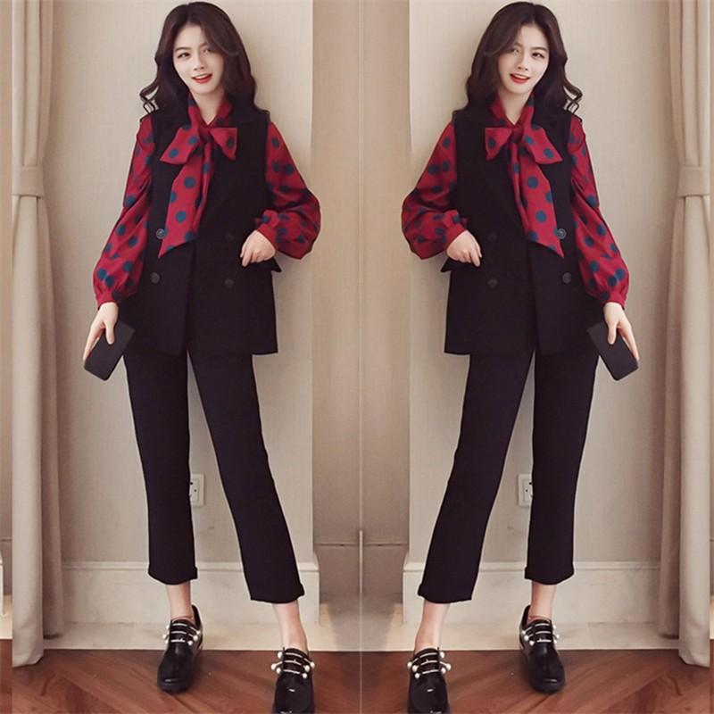 オールインワン 上下セット ロングジレ パンツの2点セット 秋コーデレディース ジレ ベスト ロングジレ ジレンチ 黒 通勤通学 女子会 セットアップ 送料無料 x London Bridge 通販 Yahoo ショッピング