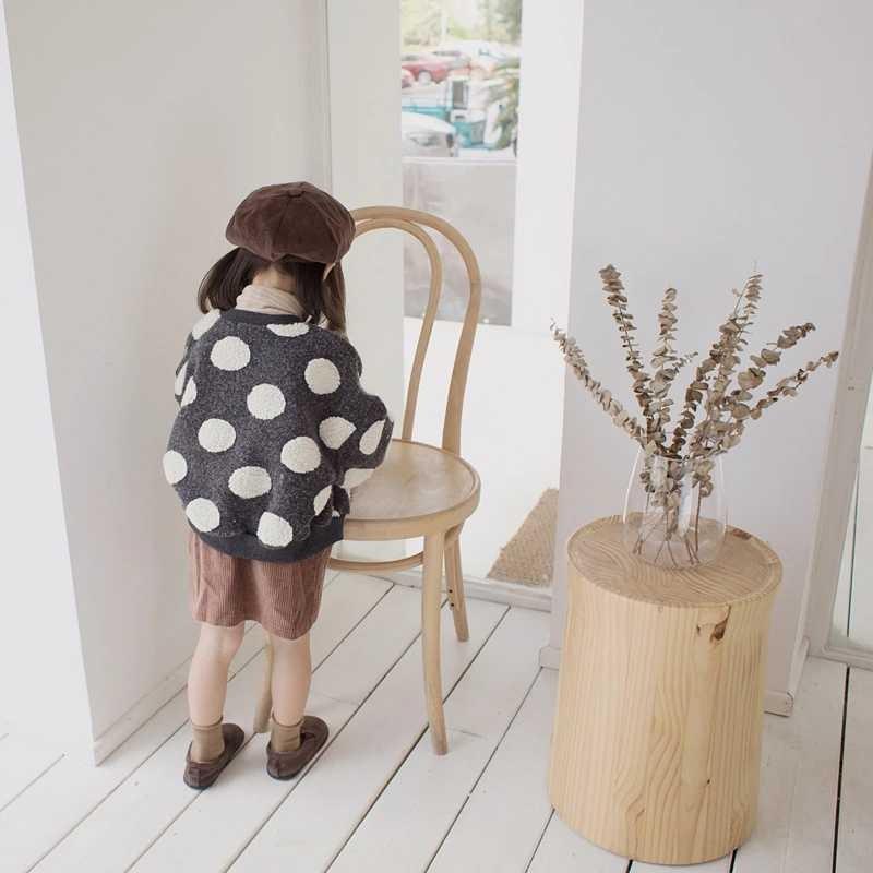 ベビー キッズ マタニティ 子ども服 シューズ 子ども服 女の子 カーディガン ニット 水玉 厚地カーディガンドット 女の子 トドラー 保育園 幼稚園 ナチュラル|londonbridge|03