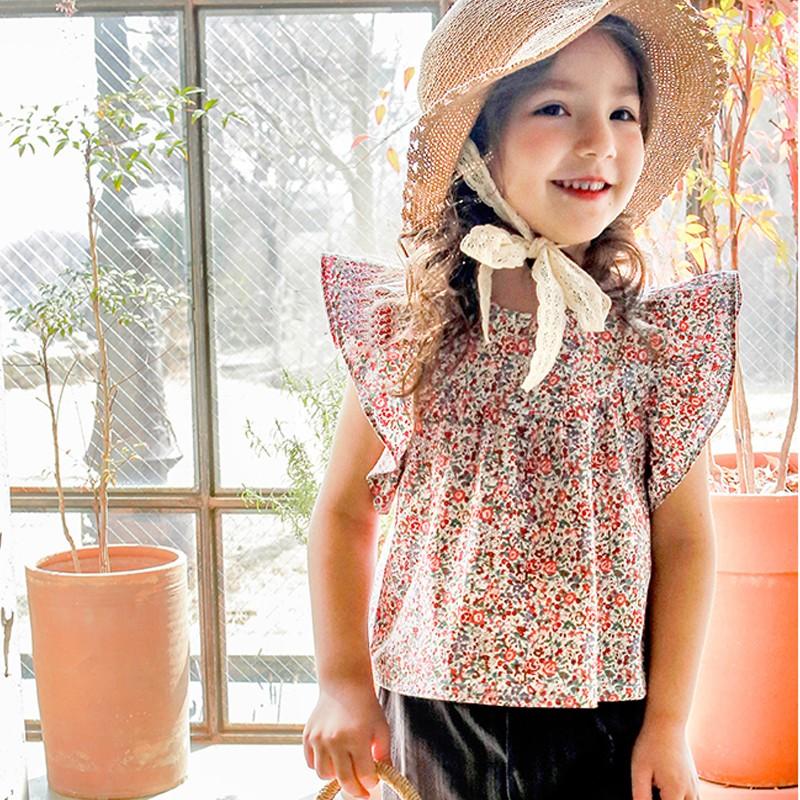 ベビー服 シューズ トップス シャツ ブラウス 夏サマーセール 女の子花柄ブラウス 子供服 保育園幼稚園 キッズ 韓国子供服 お洒落 ナチュラル ボーダーｔ x London Bridge 通販 Yahoo ショッピング