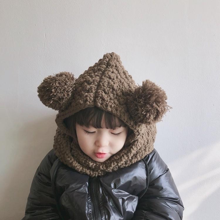 子ども服 ニット帽 ベビー 帽子 くまみみニット帽 マフラー 1 10歳 冬 クマ 0 1歳 アウトドア ぼうし 女の子 男の子 お出かけ 幼児 キッズ 贈り物 送料無料 x London Bridge 通販 Yahoo ショッピング