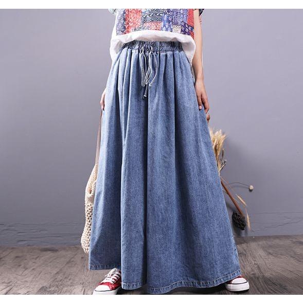 デニム ワイドパンツ レディース ガウチョ スカーチョ ゆったり デニム ワイドパンツ レディース ガウチョ スカーチョ ゆったり