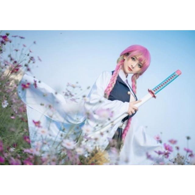 即納 甘露寺 蜜璃 かんろじ みつり コスプレ ウイッグ付き 衣装