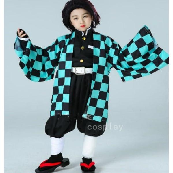竈門 炭治郎風 かまど たんじろう コスプレ 服 子供用 キッズ 衣装 ウィッグ付 き め つ や い ば 鬼 滅 刃 x London Bridge 通販 Yahoo ショッピング