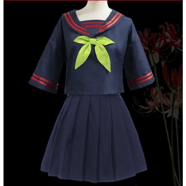 竈門 禰豆子 かまど ねずこ セーラー服 制服 コスプレ 衣装 真菰 コスチューム キッズ キメツ 学園 物語 服 x London Bridge 通販 Yahoo ショッピング