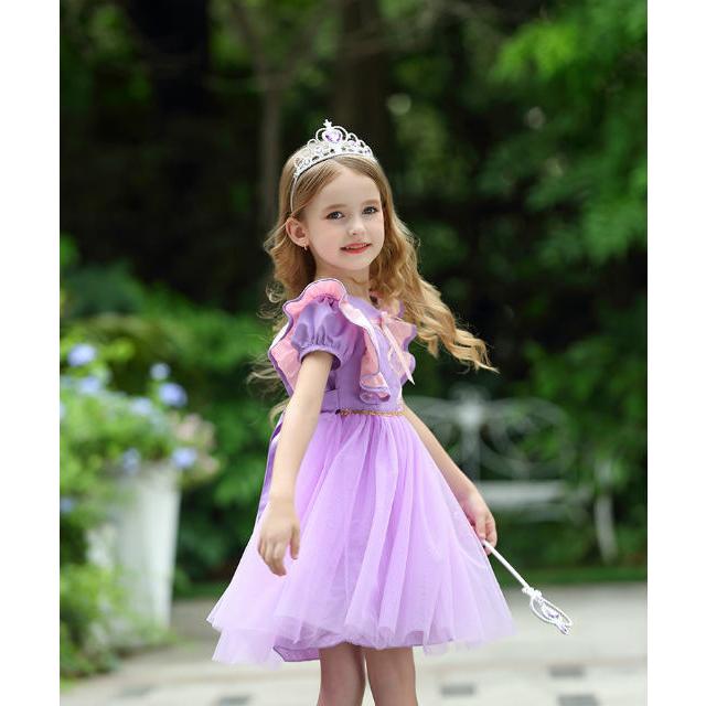 ラプンツェル ドレス 子供 王冠 ステッキ コスプレ ワンピース お姫様 プリンセス なりきり x123 London Bridge 通販 Yahoo ショッピング