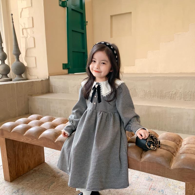 子ども服 シューズ 子ども服 ワンピース リボンタイ 襟付き長袖ミモレ丈ワンピース 入園入学に x London Bridge 通販 Yahoo ショッピング