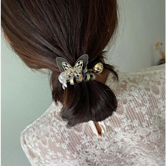 ヘアアクセサリー レディース キッズ ヘアゴム ゴム シュシュ 蝶 