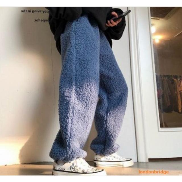 ボトムス パンツ レディース ズボン ボア 暖パン 温かい 防寒 冬 もこもこ カジュアル 韓国ファッション 部屋着 x アウトドア キャンプ 送料無料 x London Bridge 通販 Yahoo ショッピング