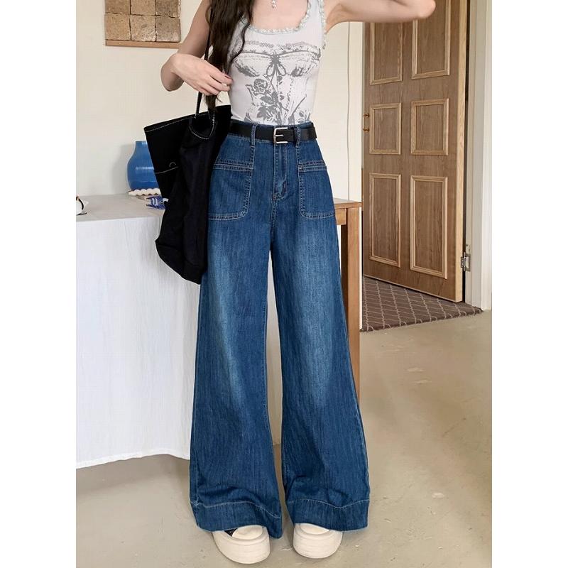 デニム ワイドパンツ レディース フレアパンツ 美脚効果 ブーツカット